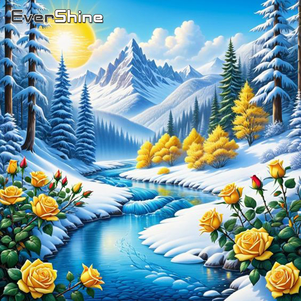 Photo Mosaic Print - Evershine River Diamond Painting Landscape New