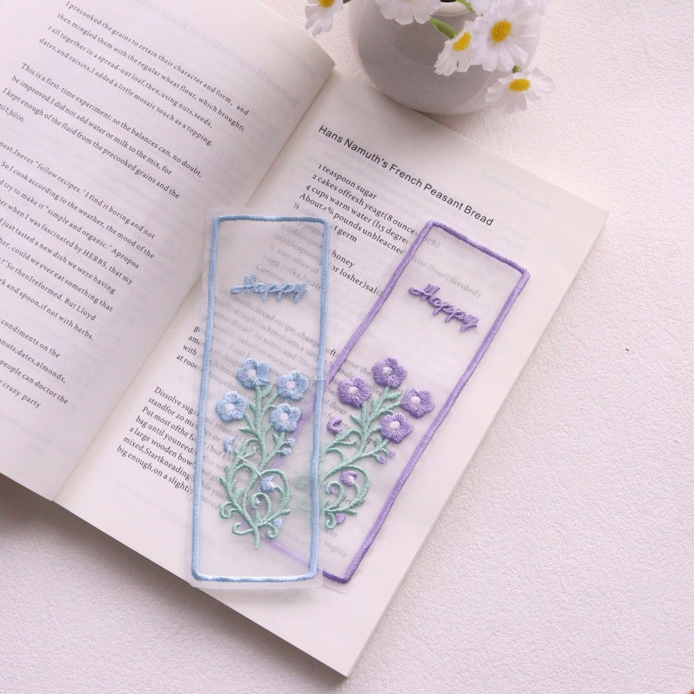 Creative Transparent Organza B - đánh giá và giá Dried Flower Bookmark