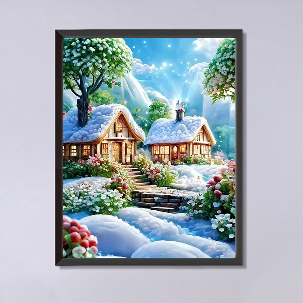 Evershine House Diamond Painti - đánh giá và giá Photo Mosaic Print