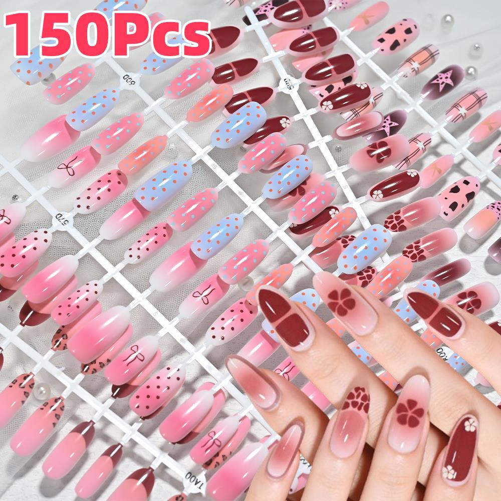 150Pcs Pink Blue Ombre Leopard - đánh giá và giá Pressed Flower Art