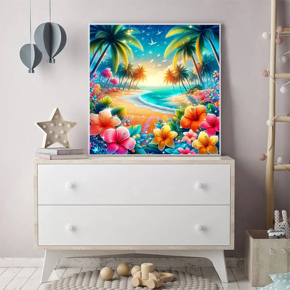 Diamond Painting seaside lands - đánh giá và giá Photo Mosaic Print
