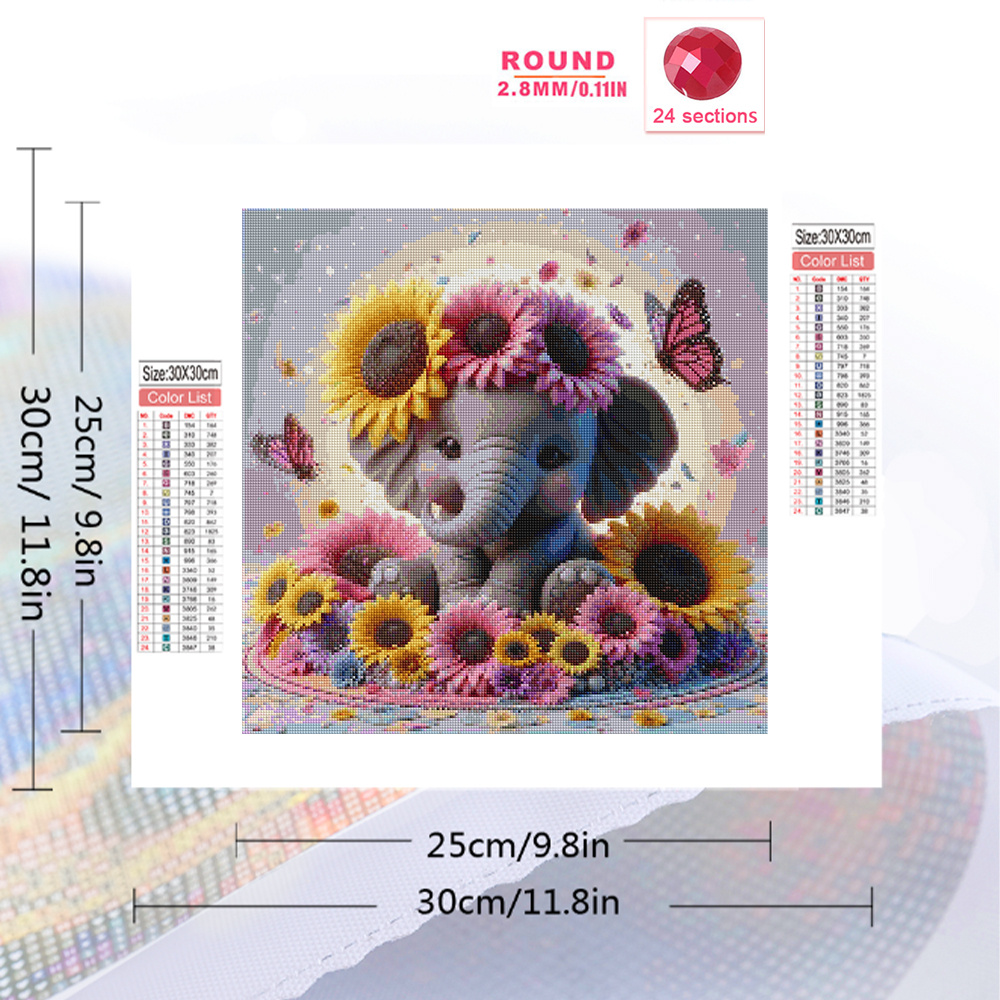 Evershine Elephant Diamond Pai - đánh giá và giá Photo Mosaic Print