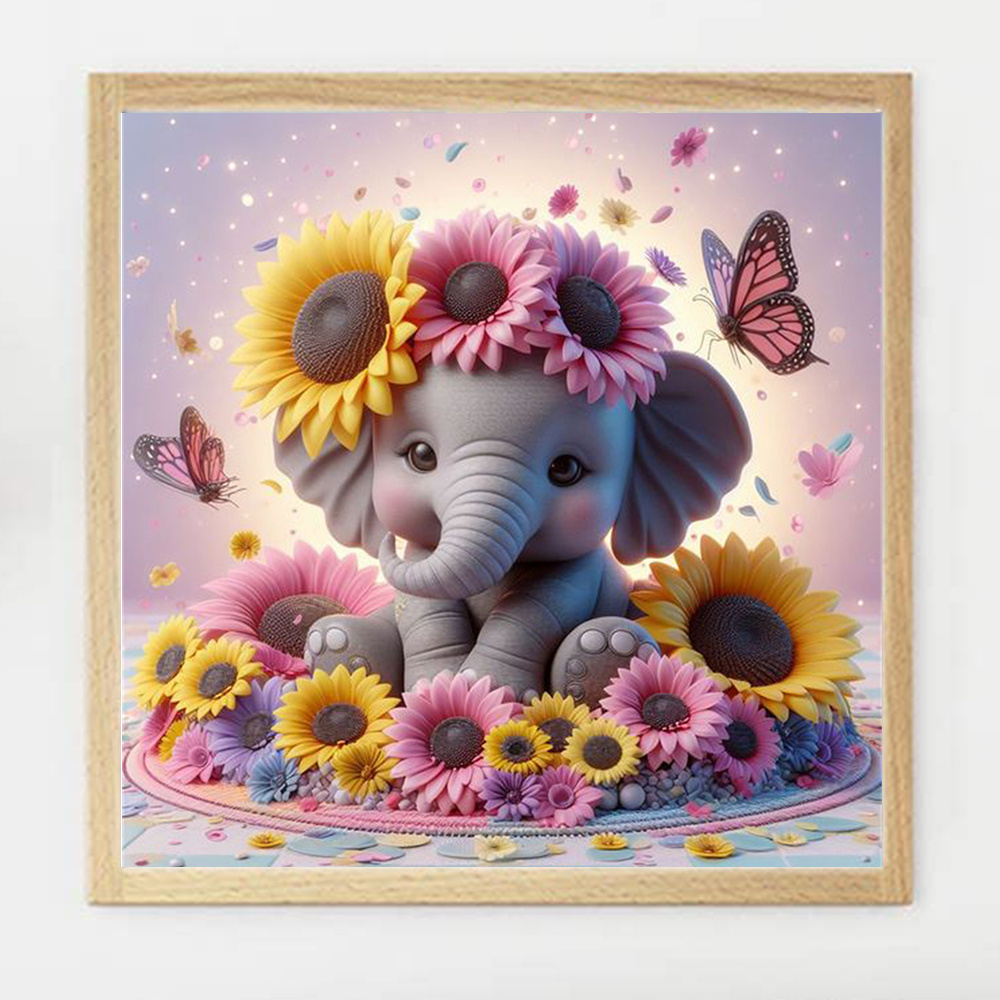 Evershine Elephant Diamond Pai - đánh giá và giá Photo Mosaic Print