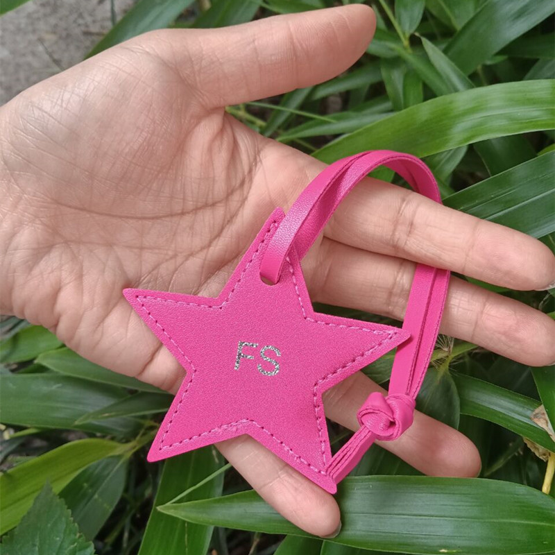 1PCS Free initials five pointe - đánh giá và giá Monogram Keychain Leather