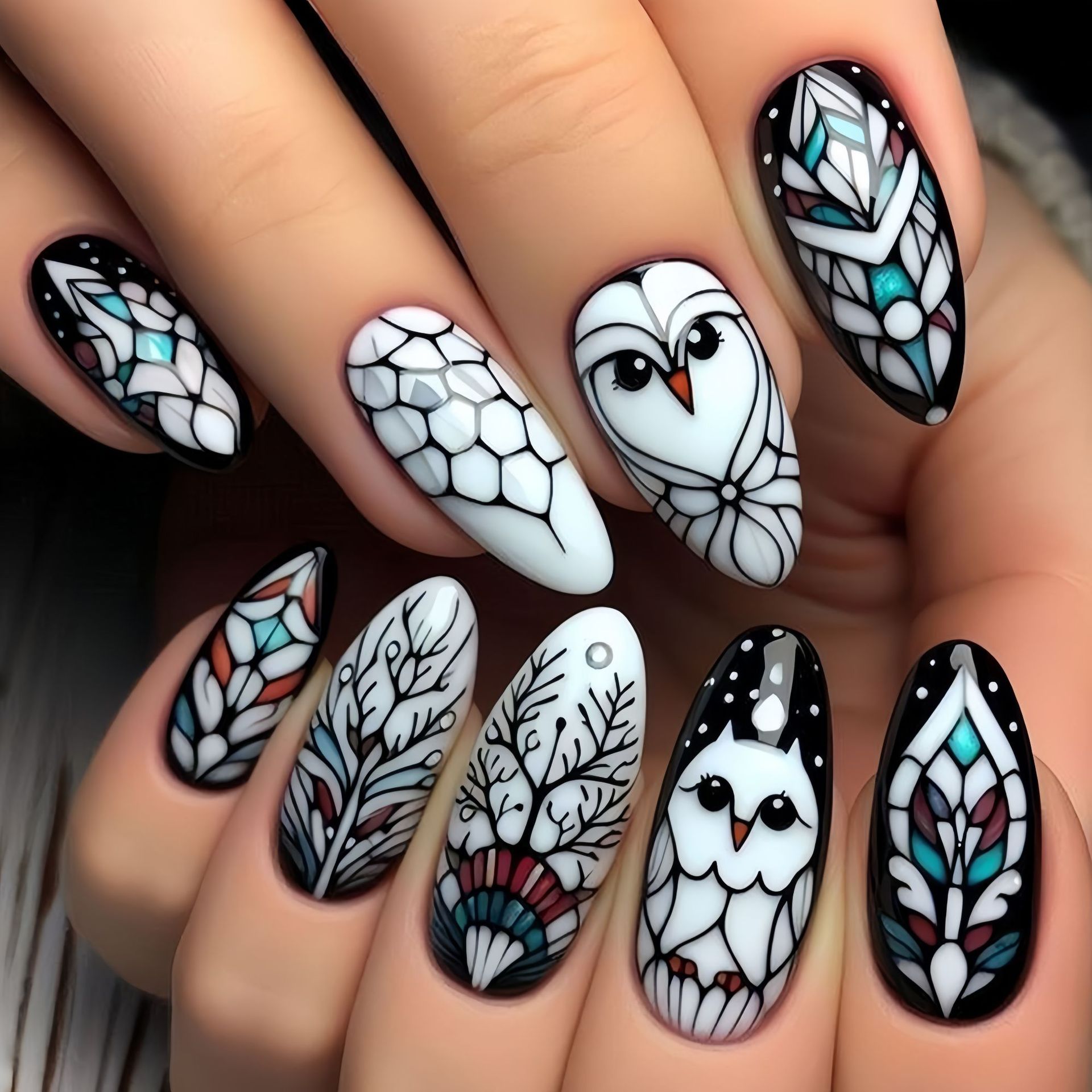 Medium long fake nails for wom - đánh giá và giá Pressed Flower Art