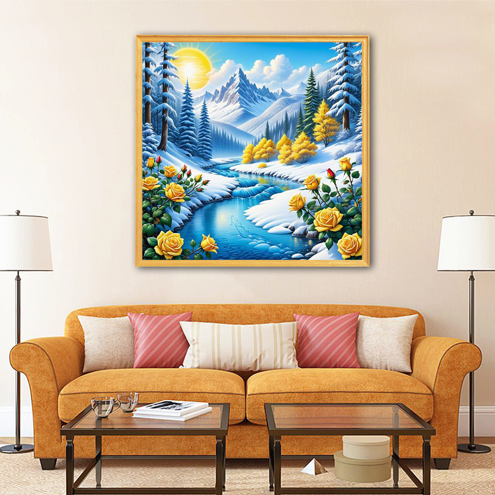 Evershine River Diamond Painti - đánh giá và giá Photo Mosaic Print